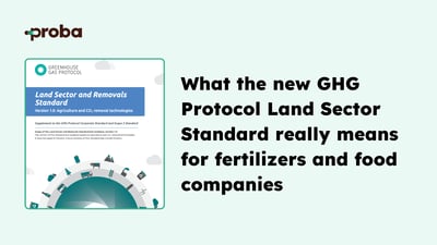 What the new GHG Protocol Land Sector Standard really means for fertilizer and food companies