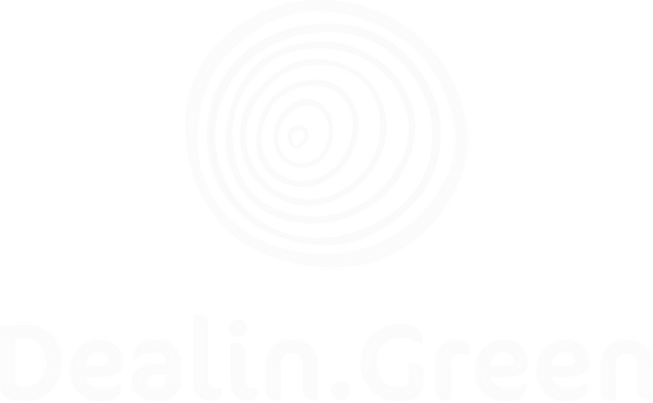 Dealin.Green white logo